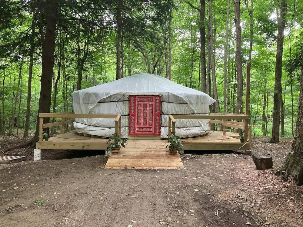 The Sanctuary Yurt at the Heron