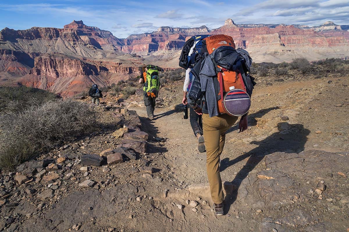 grand canyon below rim