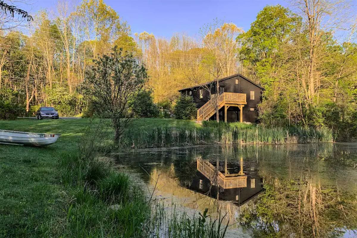 new jersey cabin rental with pond