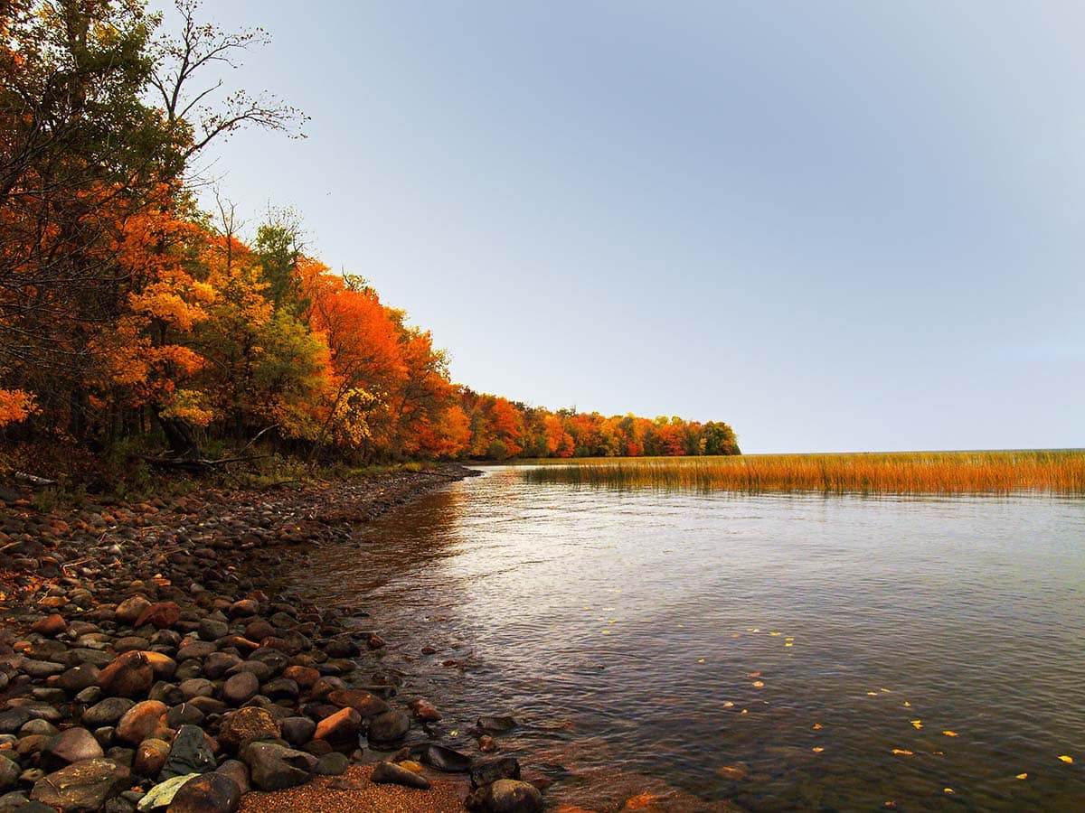 Mille Lacs Lake fall colors