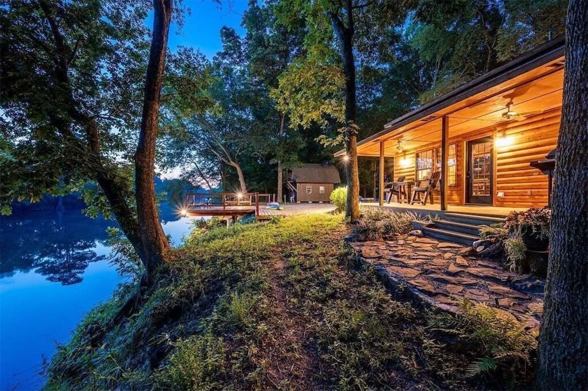 riverfront cabin oklahoma