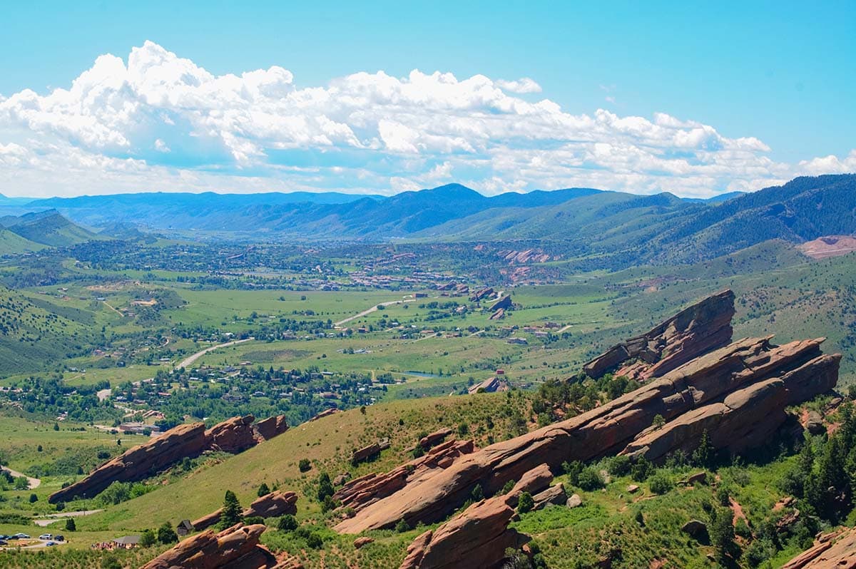 Morrison Slide Trail red rocks