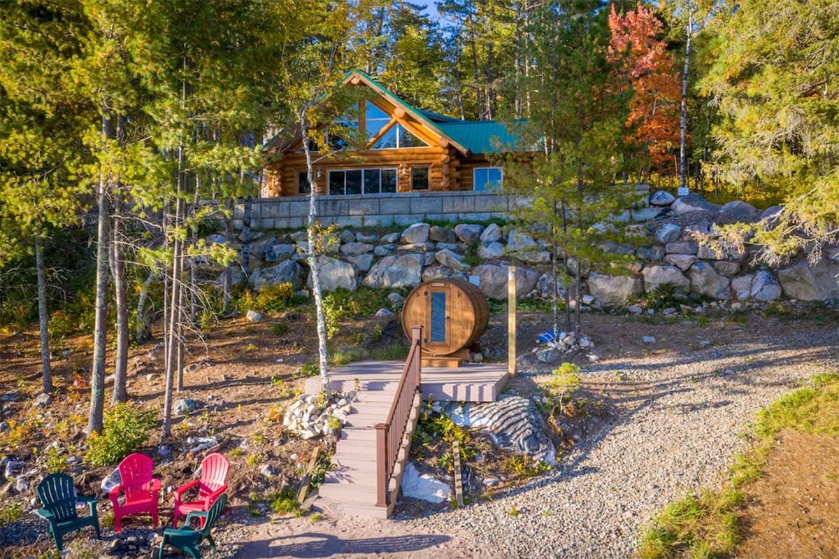 northern minnesota cabin with sauna