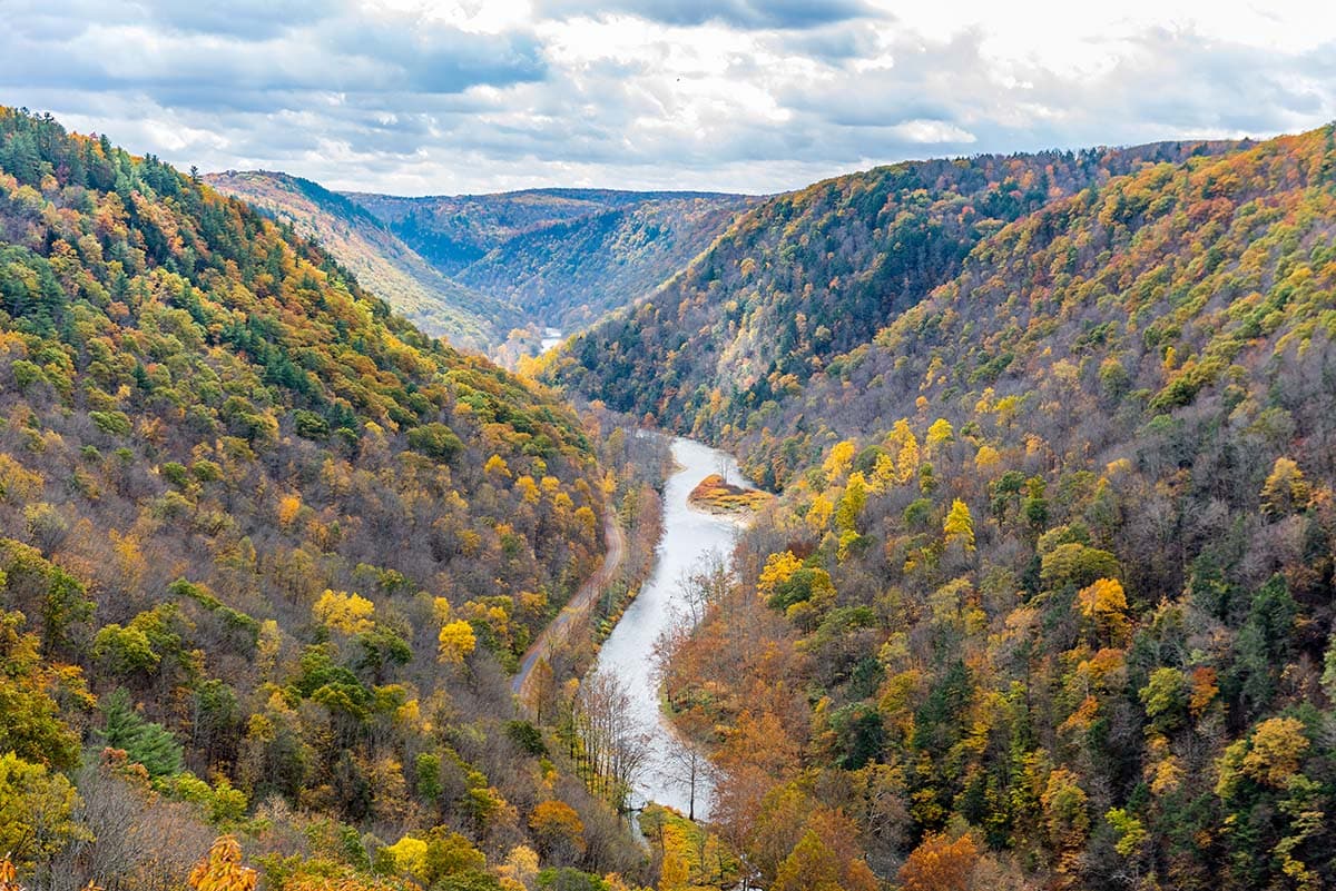 pennsylvania grand canyon in fall