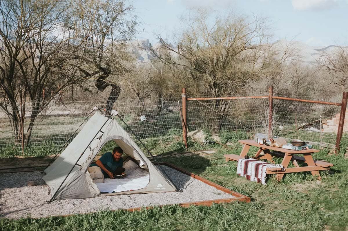 tent camping near saguaro national park