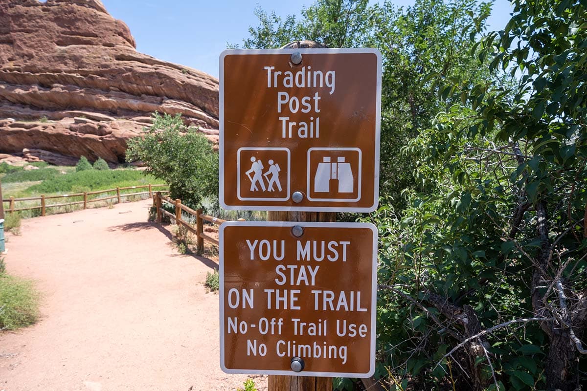 trading post trail red rocks