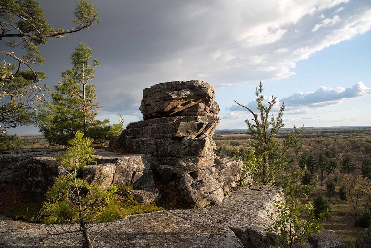 Lone Rock Hike Wisconsin Dells