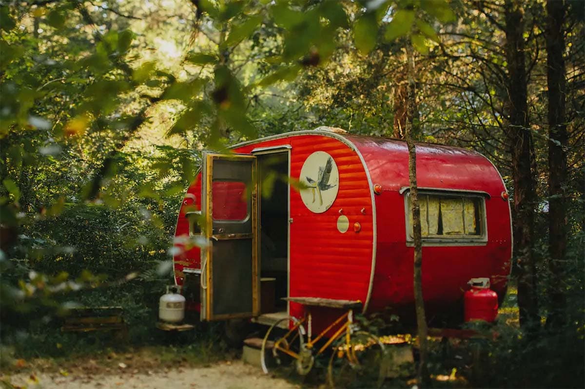 smoky mtns glamping trailer