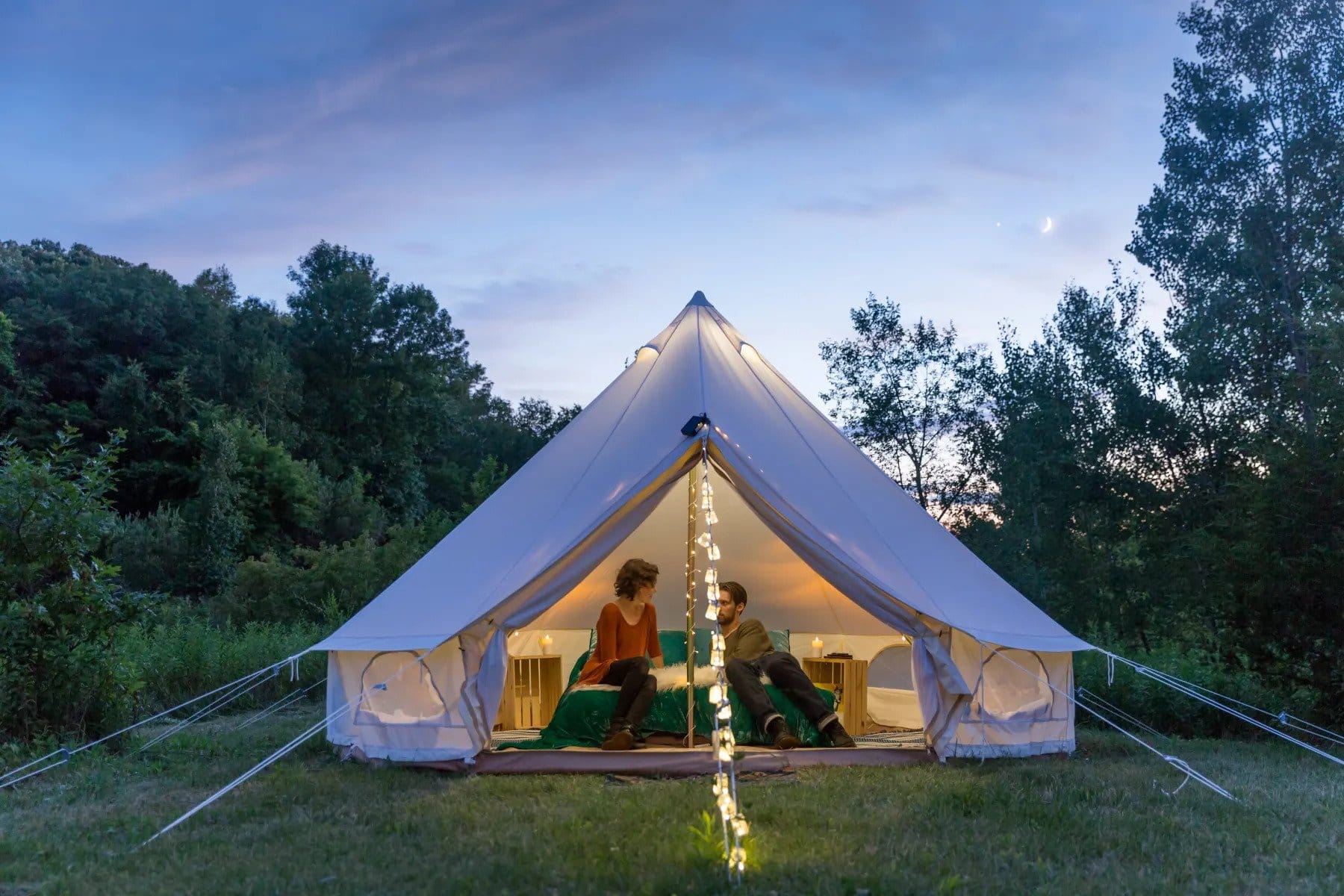 yurt style glamping mn