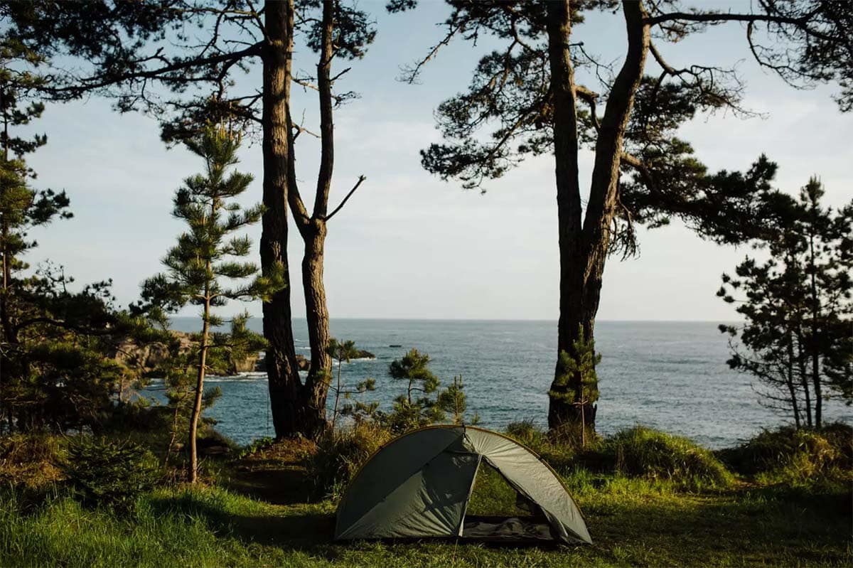 oceanfront campsite california
