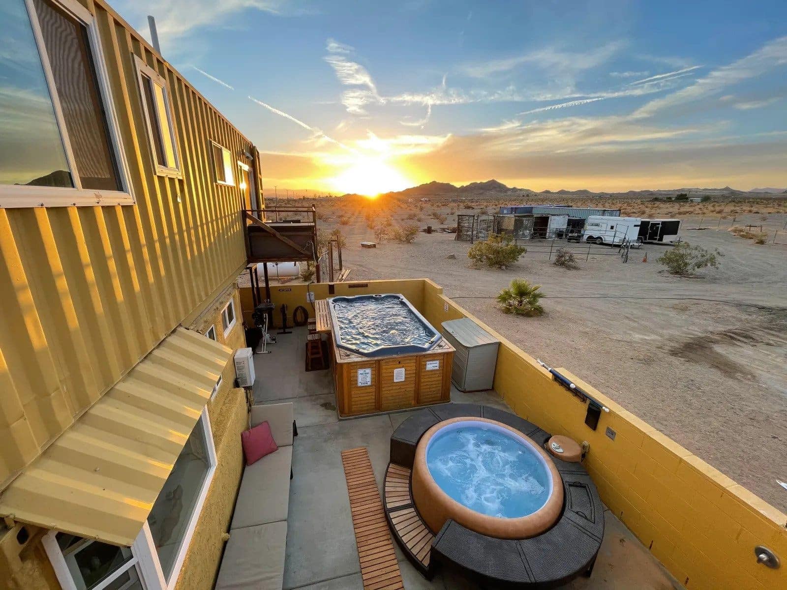 shipping container home joshua tree