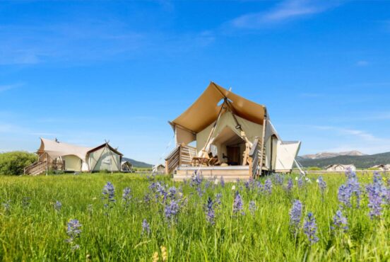 best glamping yellowstone national park