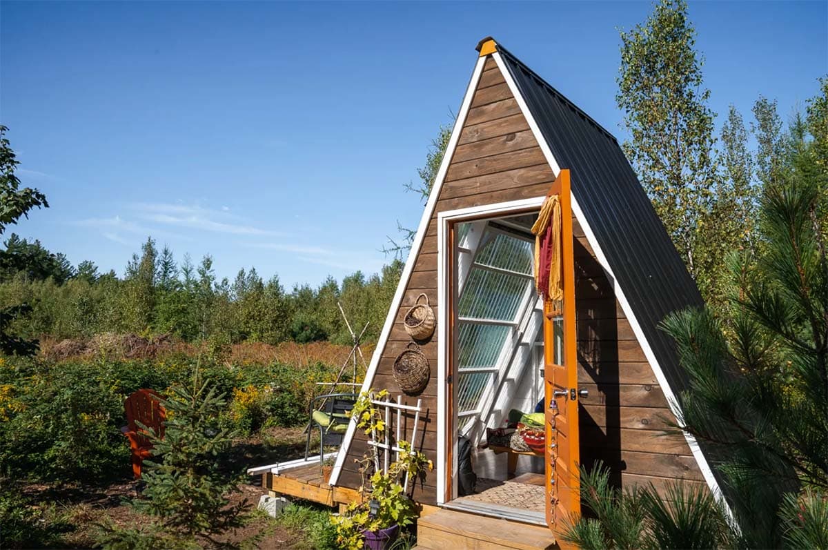 unique places to stay maine - micro cabin