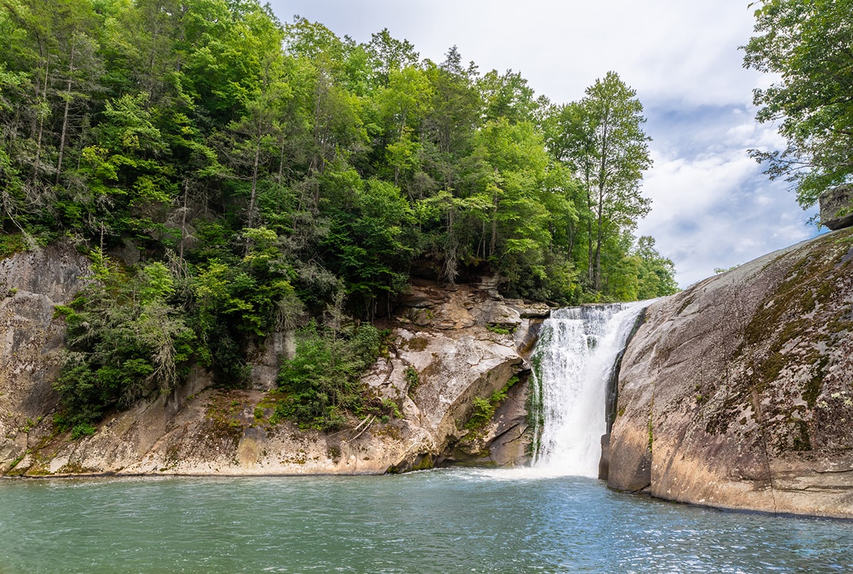 north carolina swimming holes - elk river falls