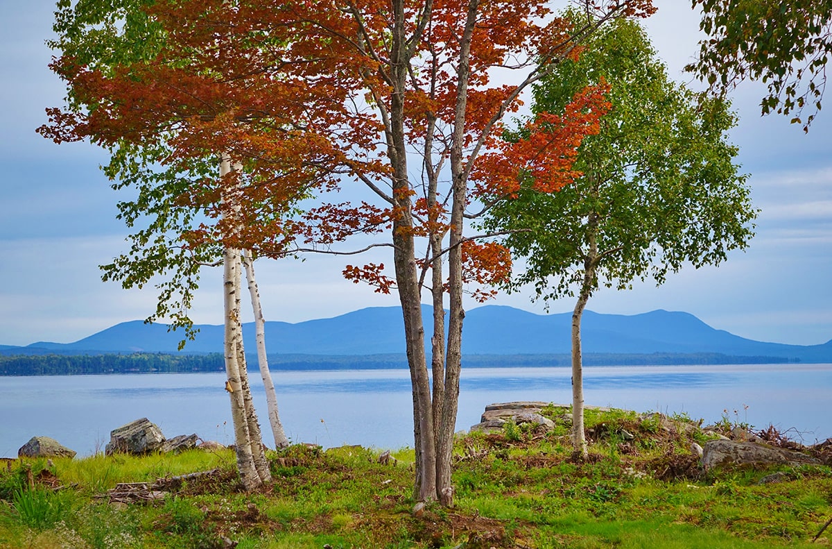 maine fall colors - Moosehead Lake