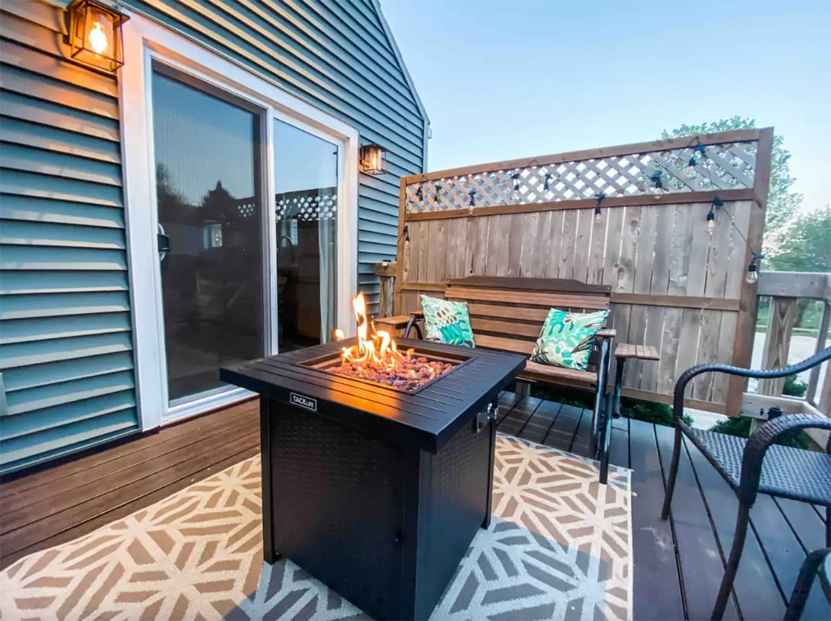 minnesota tiny houses - firepit