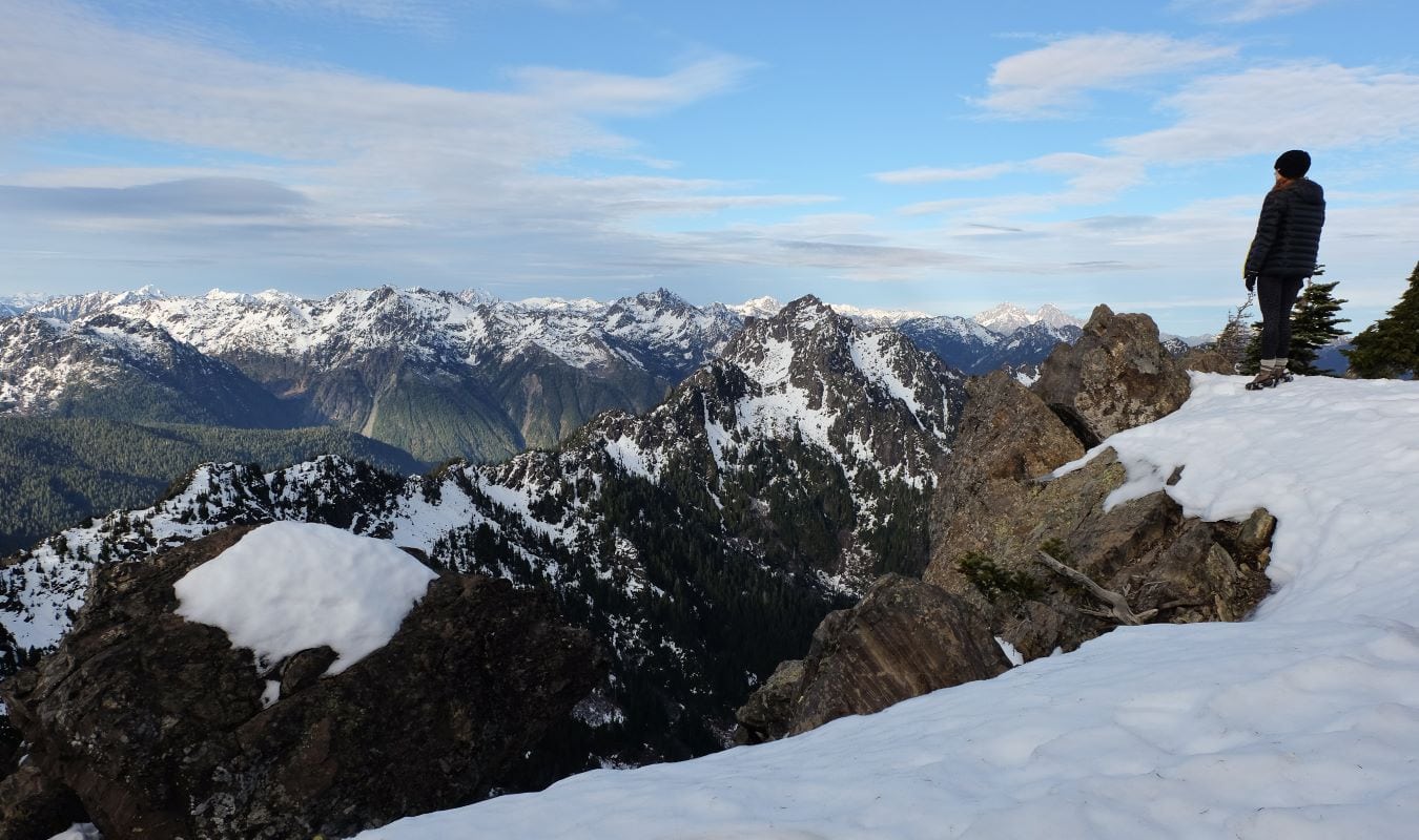 winter hiking olympic national park