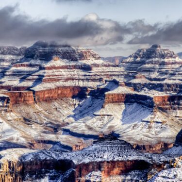 grand canyon national park in winter