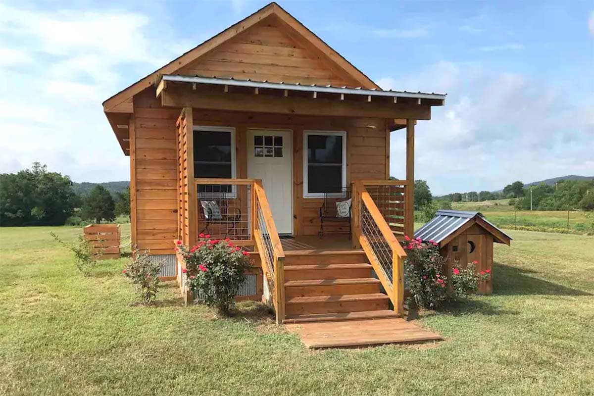 tiny house cabin rental little rock
