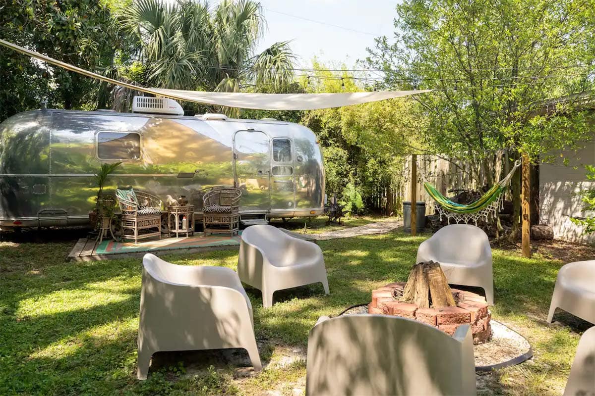 unique places to stay florida -airstream