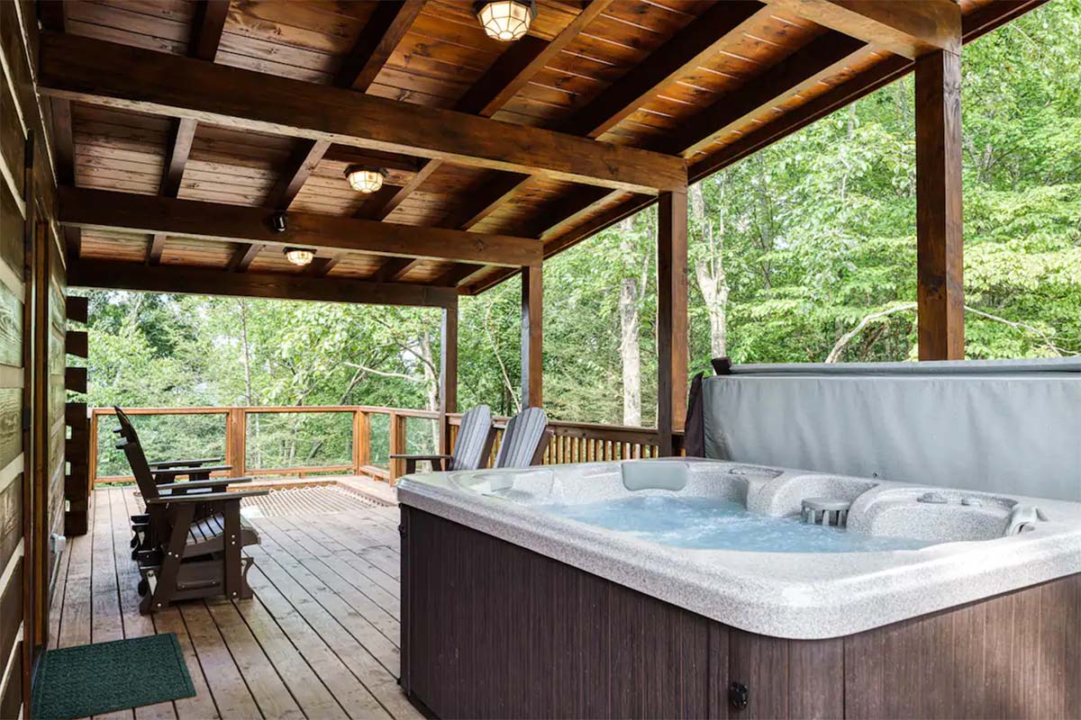 cabin with hot tub kentucky