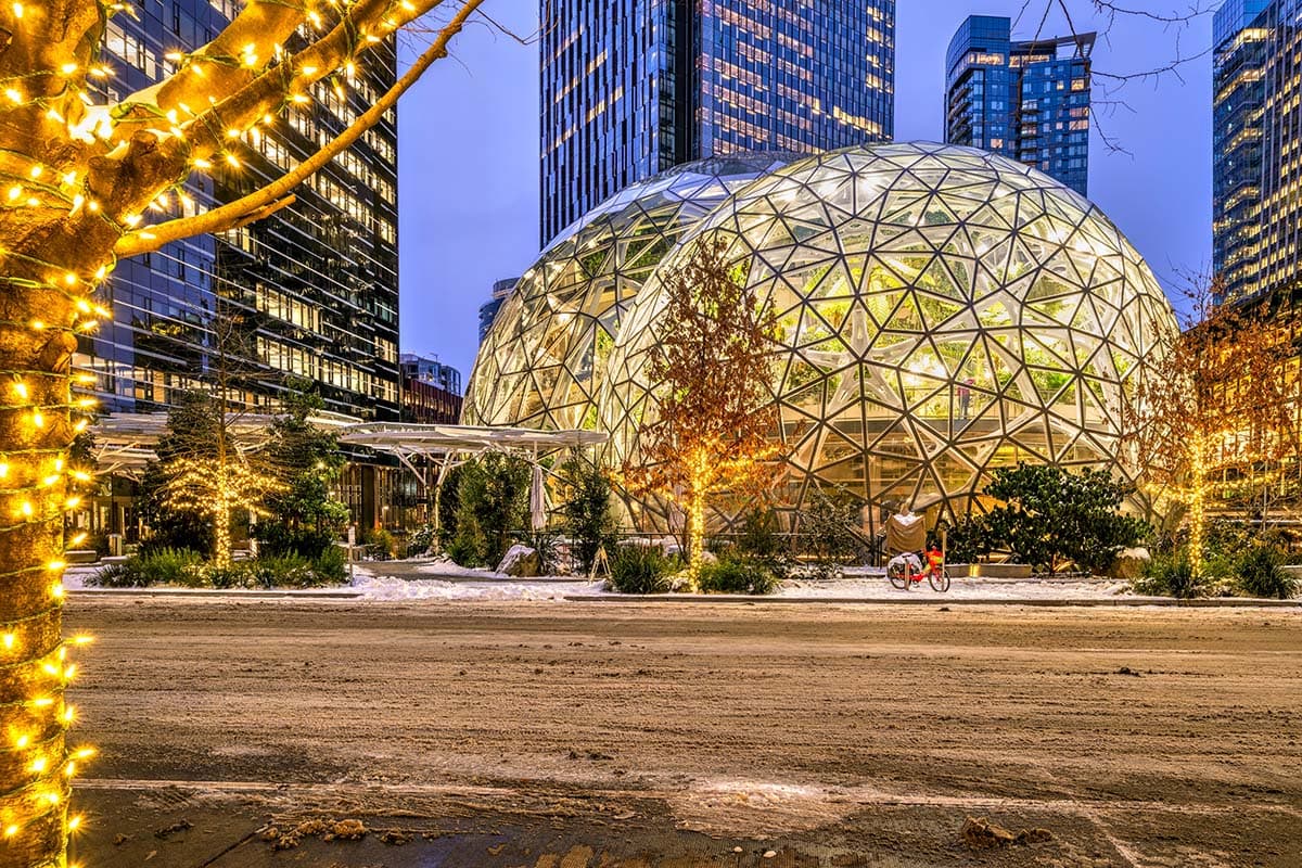 free things to do seattle - amazon spheres