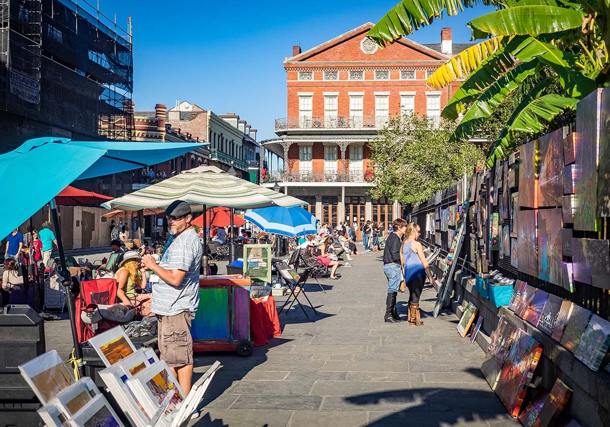 free things to do new orleans - art market