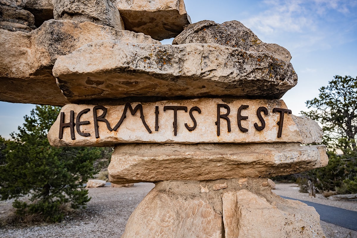 la to grand canyon road trip - hermits rest