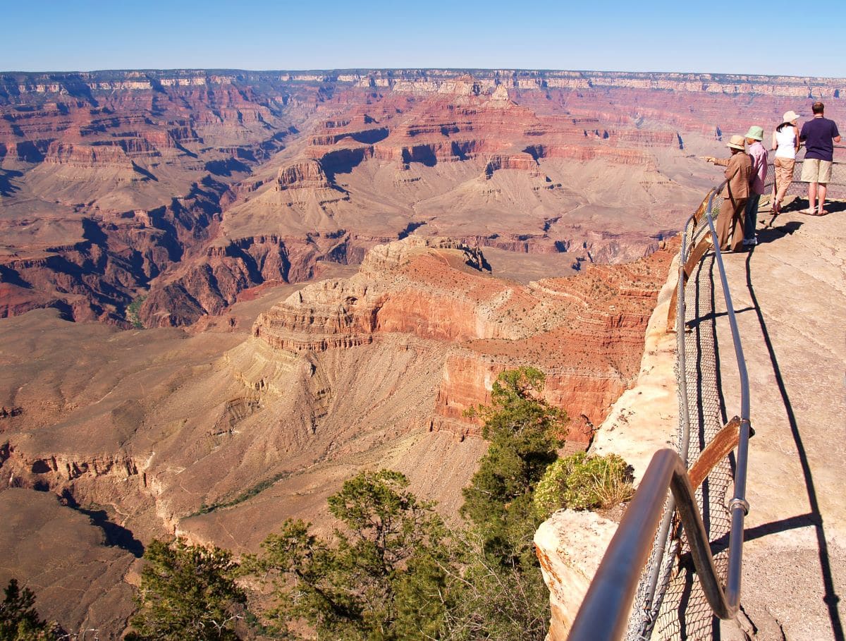 mather point rim trail grand canyon