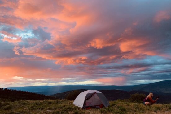 Camping near Glenwood Springs, Colorado