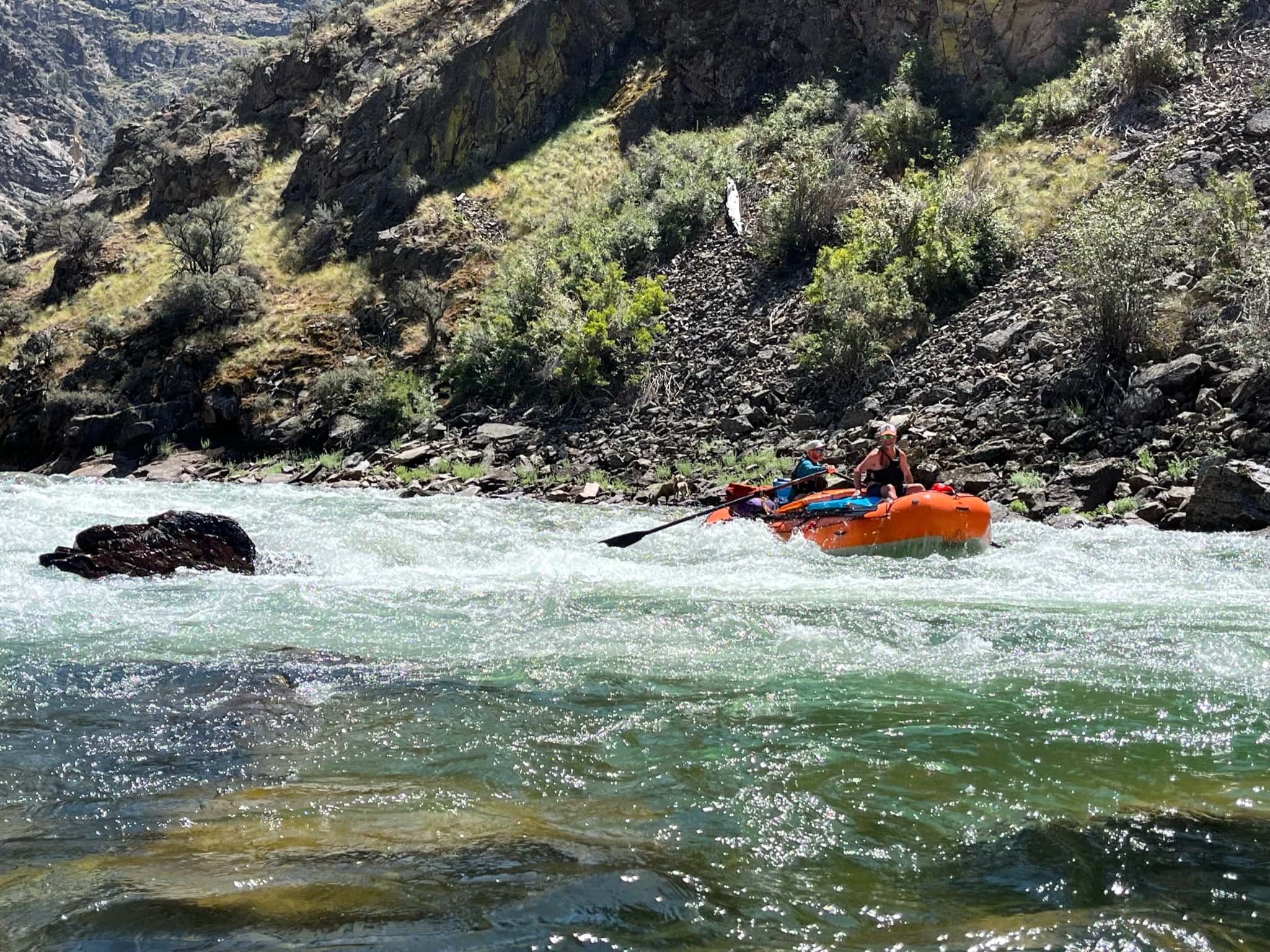 Navigating the rapids of the Salmon River
