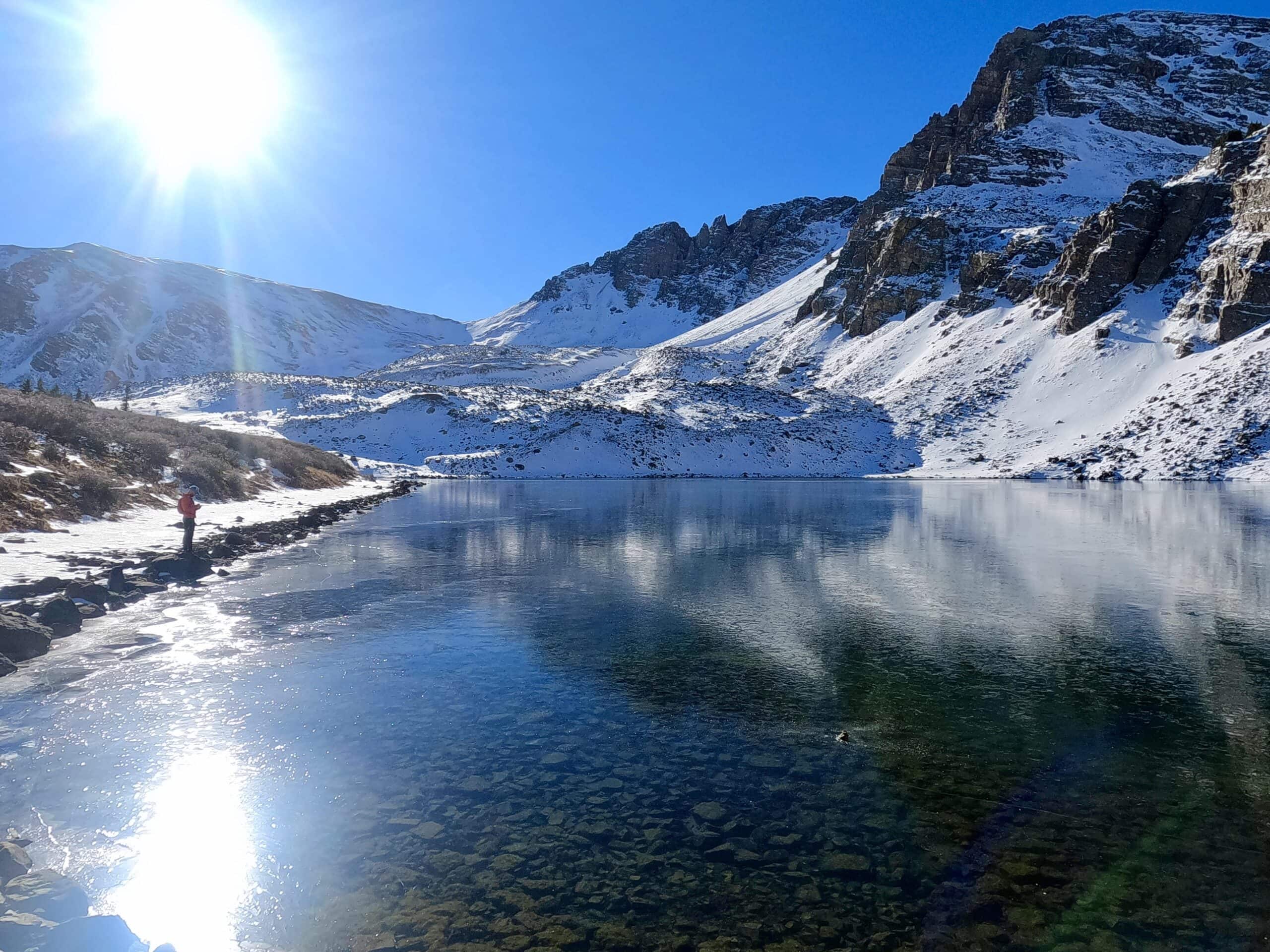 A winter day at Cathedral Lake