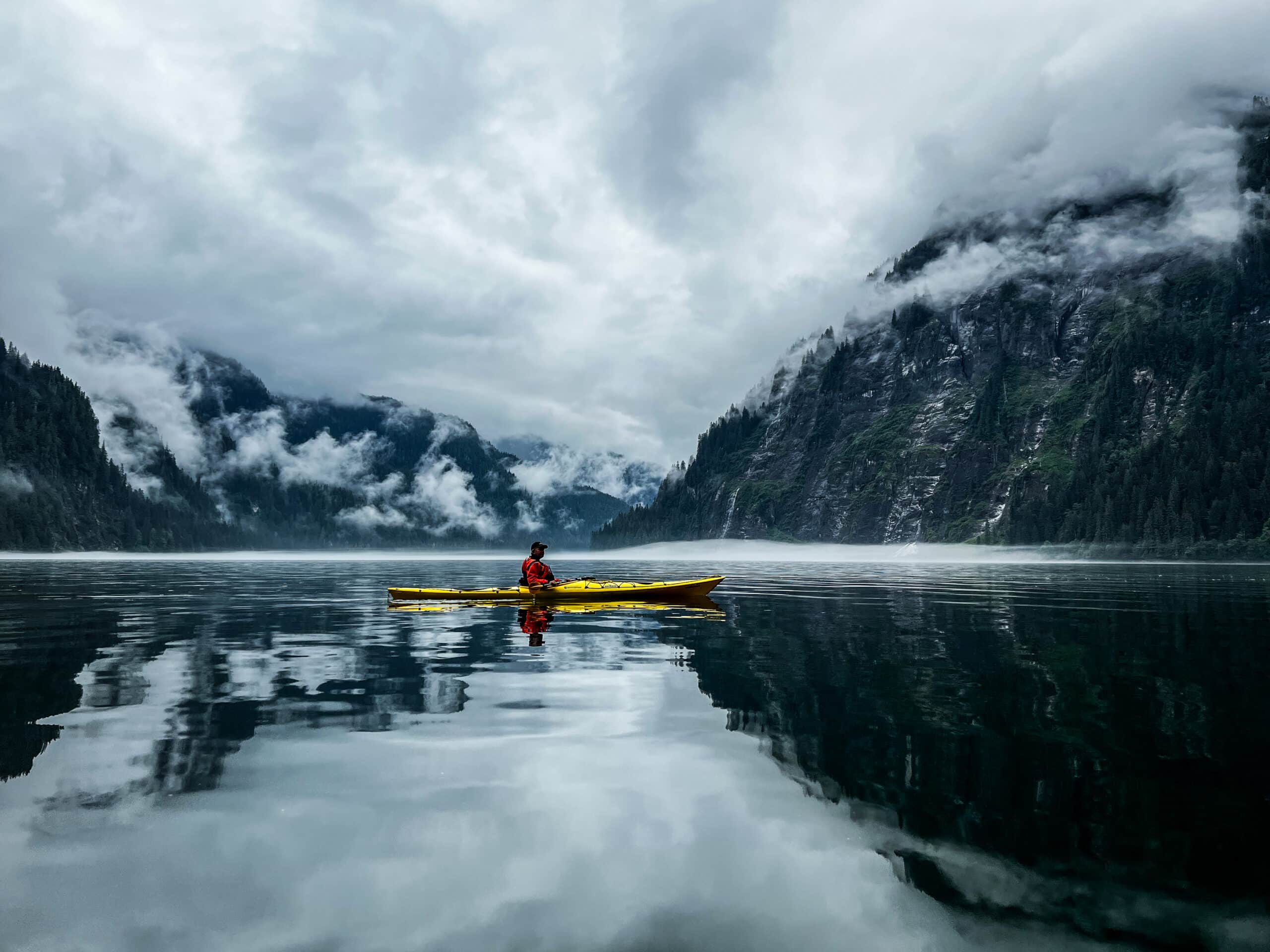 Misty Fjords kayak guide Seabourn Odyssey