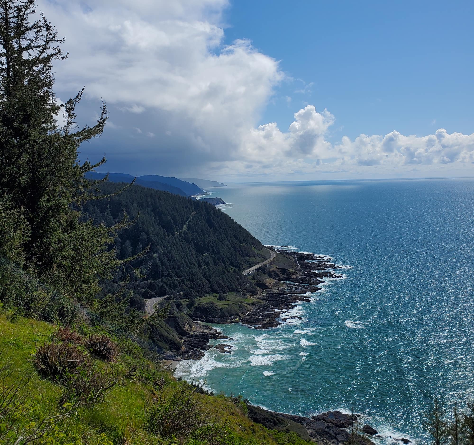 Cape Perpetua overlooks the Pacific Ocean
