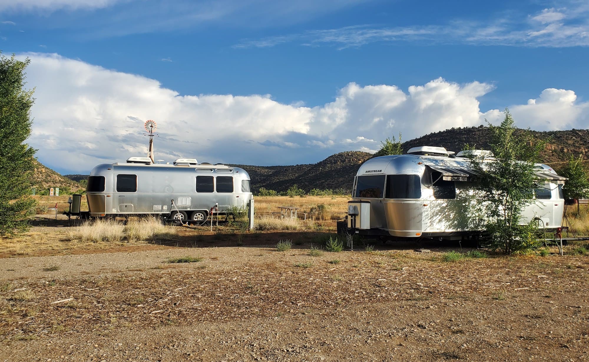 glamping in an airstream