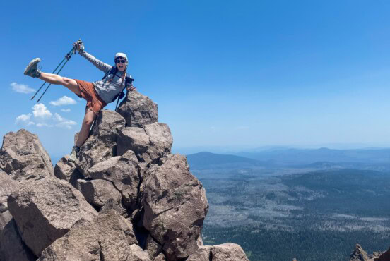 Emily on Lassen Peak Summit
